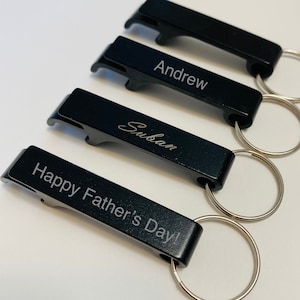 Personalized Custom Keychain Bottle Opener Keychain Beer Opener Keychain Customized Gifts for her him Corporate gifts