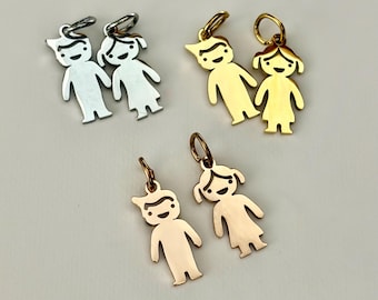 Boy / Girl Charm - Engraved with name