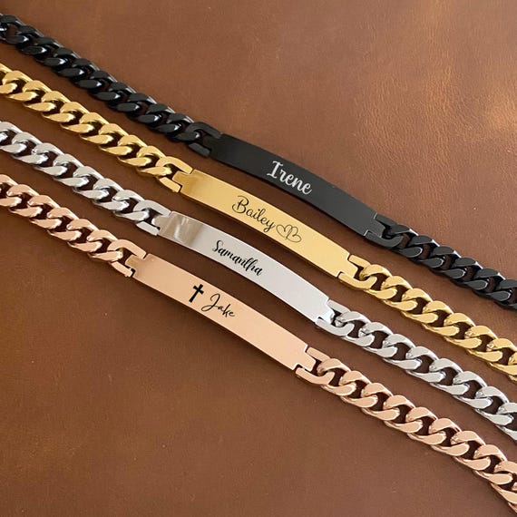 Near Me Hunter Black Braided T-Bar Leather Bracelet With Stainless