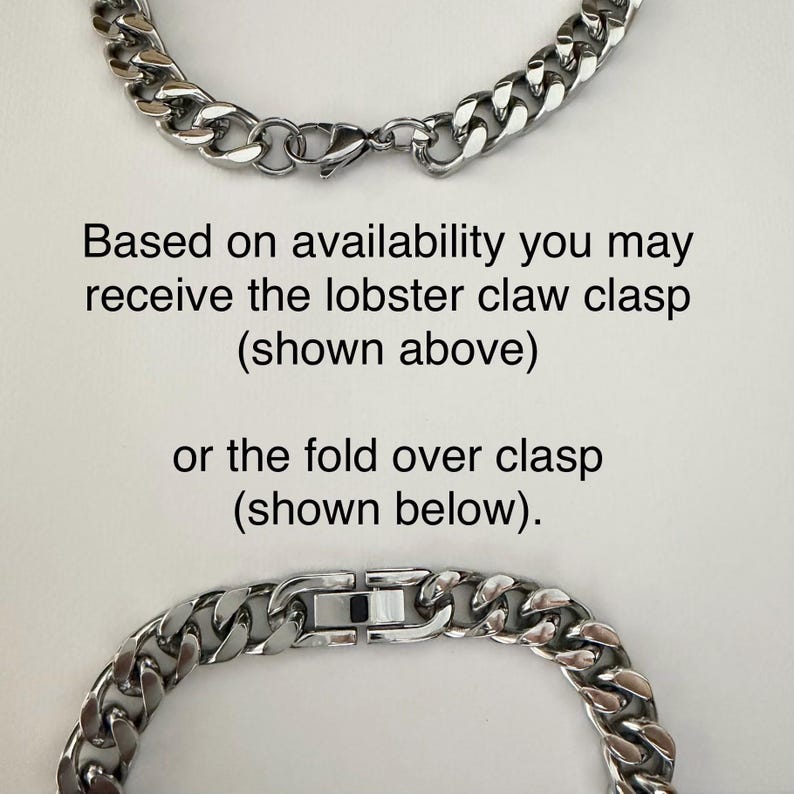 Personalized Men's Bracelet Engraved Bracelet for Men Curb Chain Bracelet Stainless Steel Custom Gift Engraved Bracelet for him bild 6