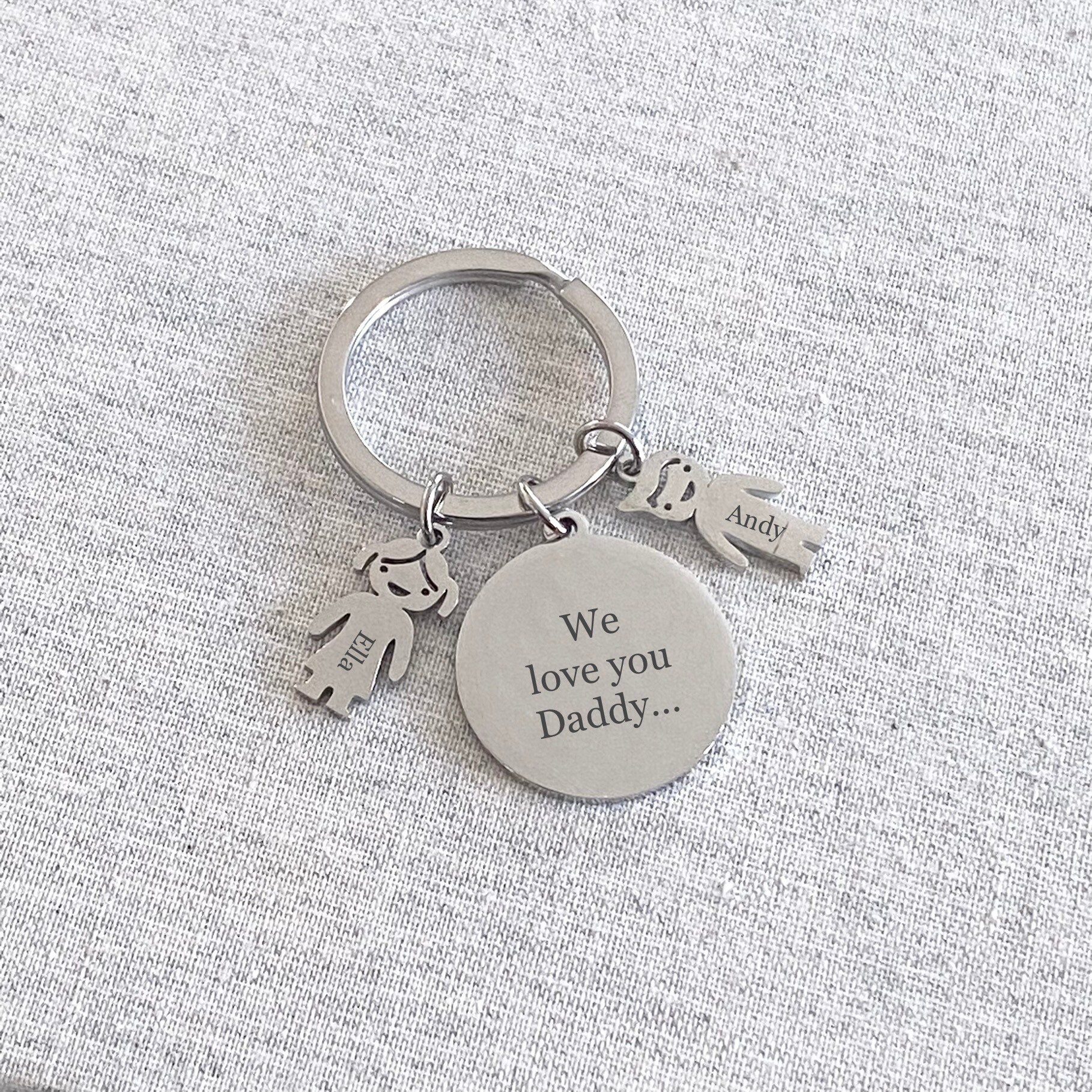 Family Keychain Children Keychain Personalized Keychain Etsy