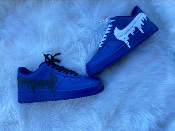 Custom Blue Drip AF1 –