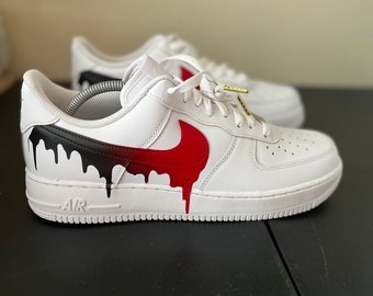 Red Air Force Drip - Etsy