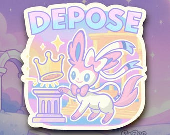 Depose the Crown - Holographic Vinyl Sticker