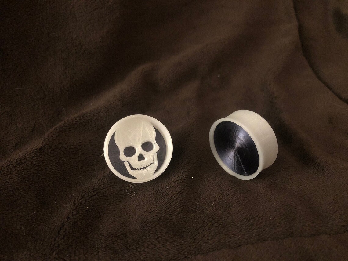 Glow in Dark Skull Ear Gauges Etsy
