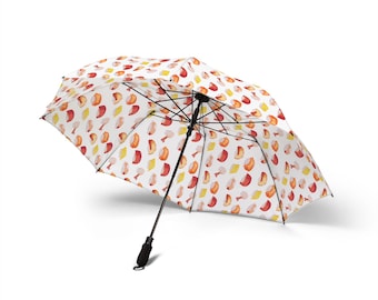 Sushi Umbrella, Cute Food Print Umbrella, Kawaii Japanese Food Rain Umbrella, Novelty Sushi Gift, Foodie Umbrella, Cute Travel Umbrella