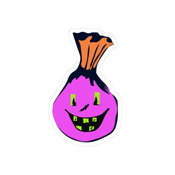 Halloween spooky candy bag Kiss-Cut Stickers | Fun Decals, Spooky Decor, Laptop Stickers, Halloween Party Favors, Unique Gift Ideas