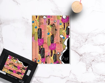 Kids Puzzle Colorful Design, Children’s Learning Puzzle, Fun Educational Toy, Abstract Kids Puzzle, Toddler Activity Gift