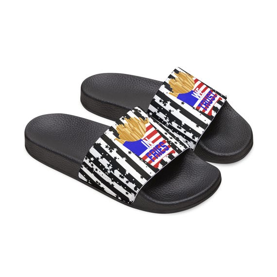 Stylish Women's Removable-Strap Sandals for Summer Bliss, Patriotic, fries lover, Beach Essentials, Outdoor Comfort, Vacation Ready