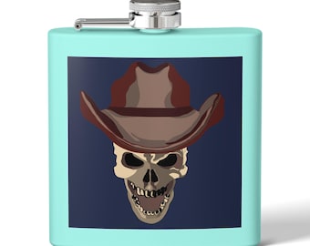 Cowboy Skull Flask | Stainless Steel 6oz