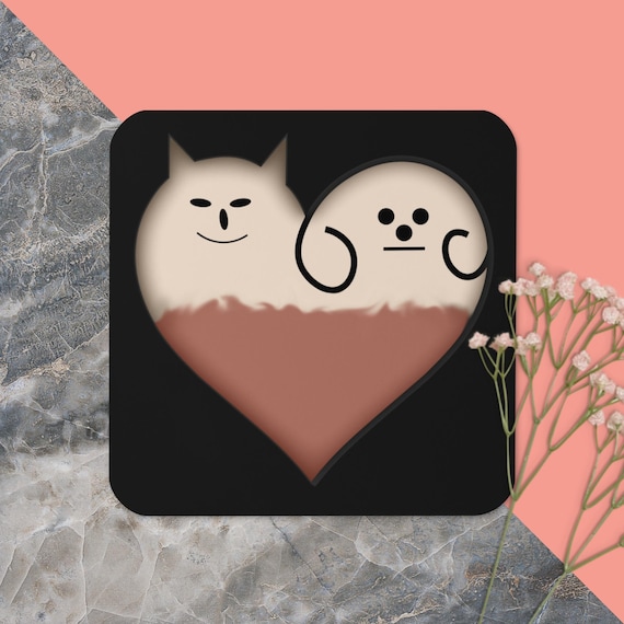 Pet Love Cork-back coaster