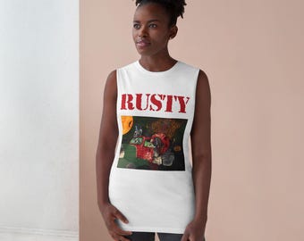 Halloween-Themed Unisex Tank Top, Spooky Graphic Tee, Fall Festival Apparel, Casual Summer Vest, Unique Gift for Halloween Lovers