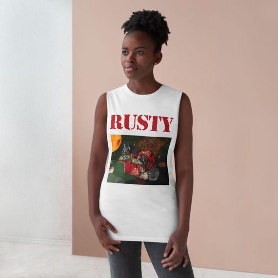 Halloween-Themed Unisex Tank Top, Spooky Graphic Tee, Fall Festival Apparel, Casual Summer Vest, Unique Gift for Halloween Lovers