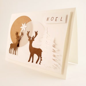 Carte 3D faite à la main - Noël "Noël"