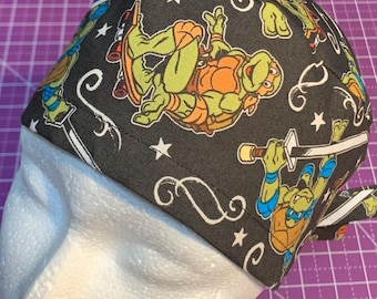 TMNT : tie back, comic book enthusiast, teenage mutant Ninja turtle inspired