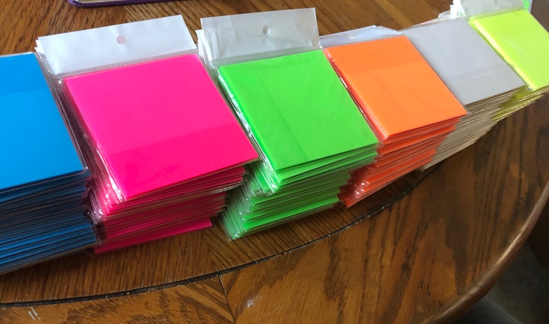 Transparent Sticky Notes | 7.5cm X 7.5 Cm | 6 Color Options | Buy All ...