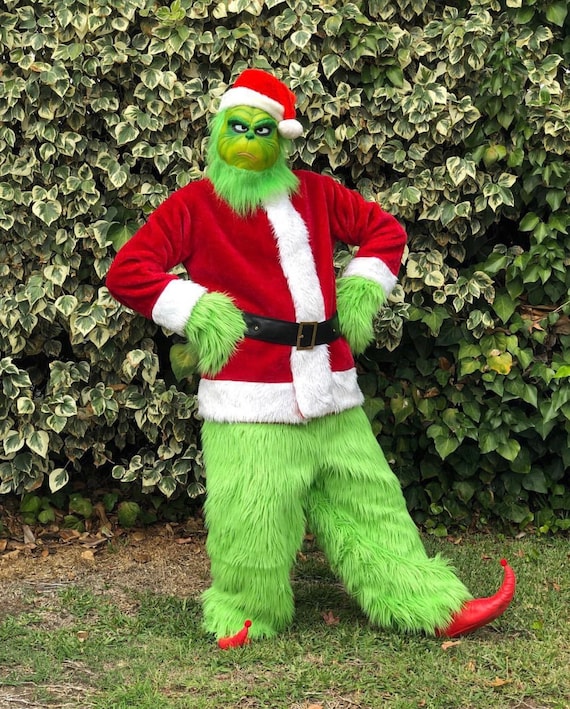 Fashion Fancy Dresses Men's Fancy Dress The Grinch Costume Christmas