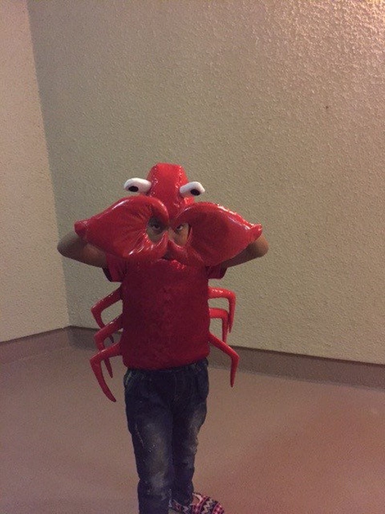 Crab costume. Halloween costume. Sebastian costume. Cartoon Etsy