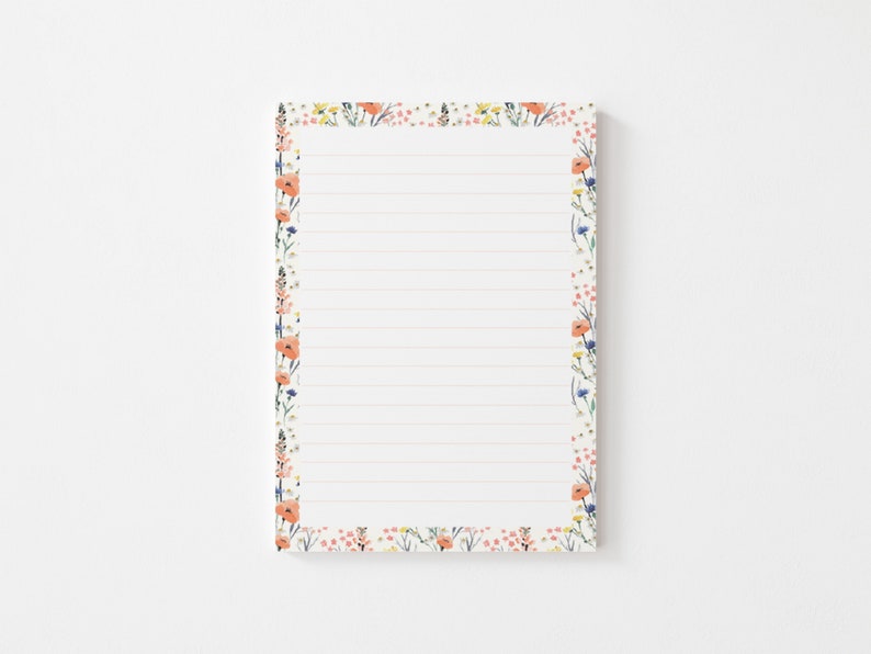 Printable 5x7 Floral Stationery Set Letter Writing Paper | Etsy