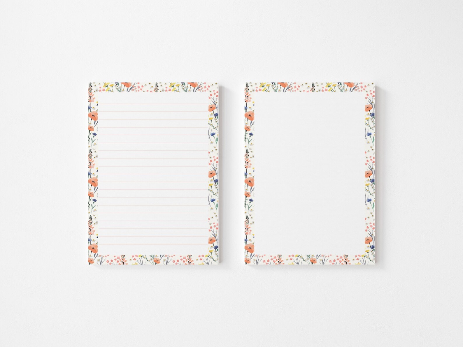 Printable 5x7 Floral Stationery Set Letter Writing Paper | Etsy
