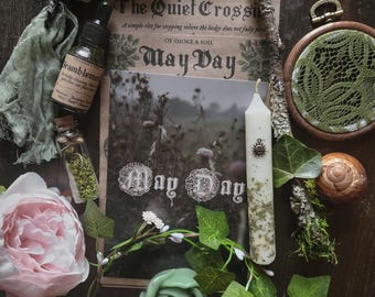 May Day Ritual Box – Hedge Crossing Witchcraft Set – Traditional Folk Magic, May Eve, Green Witch, Beltane Sabbat Box