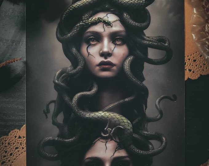 The Gorgons - Art Print - Medusa - Witchcraft - Dark Goddess - Etsy