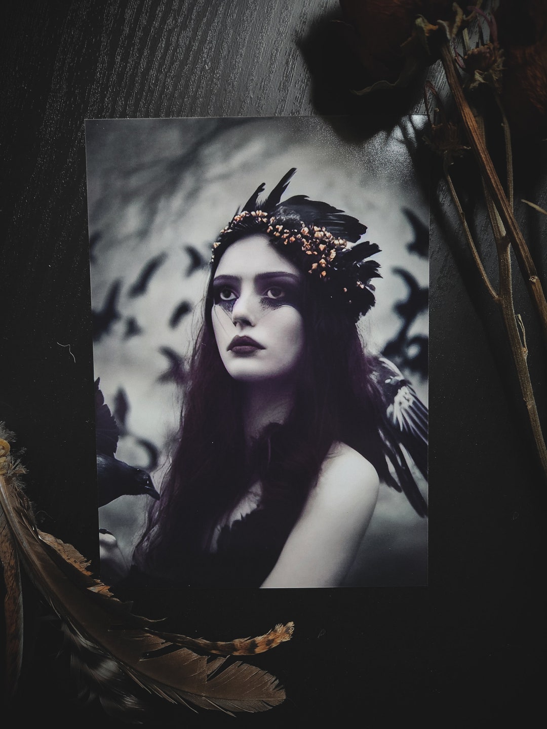 She Walks With Crows 7 X 5 Art Print Digital Art The Morrigan Etsy she-walks-with-crows-7-x-5-art-print-digital-art-the-morrigan-etsy