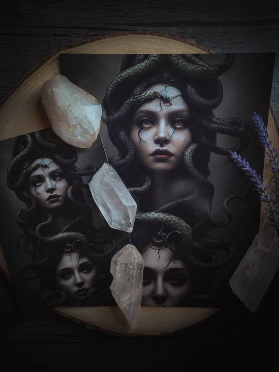 The Gorgons - Art Print - Medusa - Witchcraft - Dark Goddess