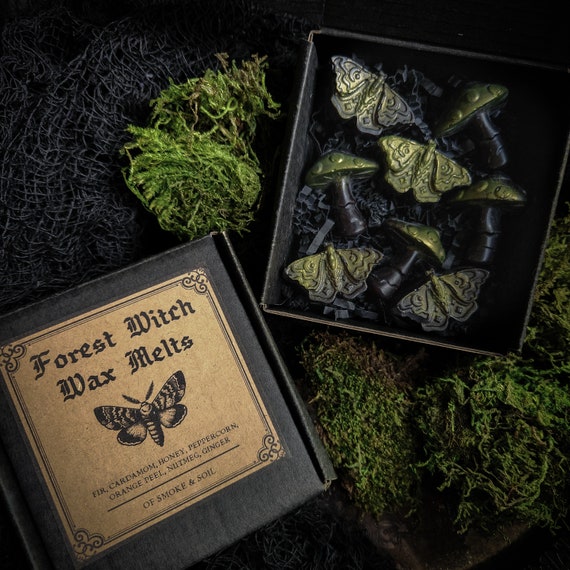 Forest Witch Wax Melts - Witchcraft - Forest Spice Scent - Witchy Wax Melts - Moths - Mushrooms