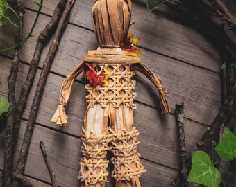 Wicker Man Poppet - May Day - Corn Husk Doll - Witchcraft - Beltane - Summerisle