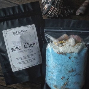 Sea Witch Ritual Bath Soak - Water Siren Witch - Ocean Magic - Calypso - Mermaid Bath Salt