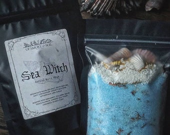 Sea Witch Ritual Bath Soak - Water Siren Witch - Ocean Magic - Calypso - Mermaid Bath Salt