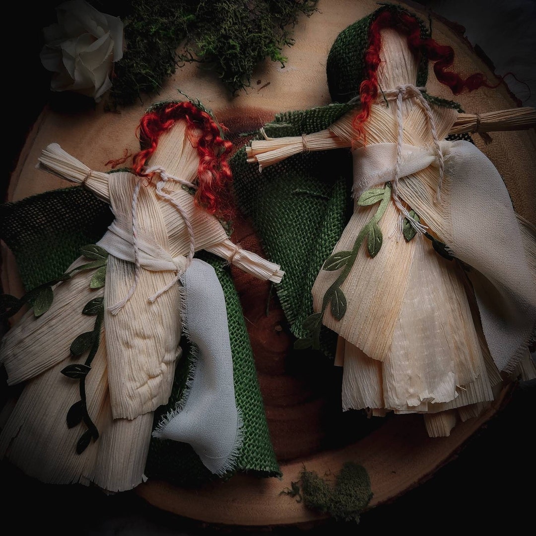Brigid Imbolc Corn Poppet - Candlemas - Brighid Goddess - Corn Doll