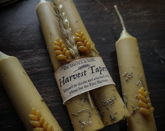 Harvest Tapers - Lughnasadh - Lammas - Witchcraft Ritual Candles