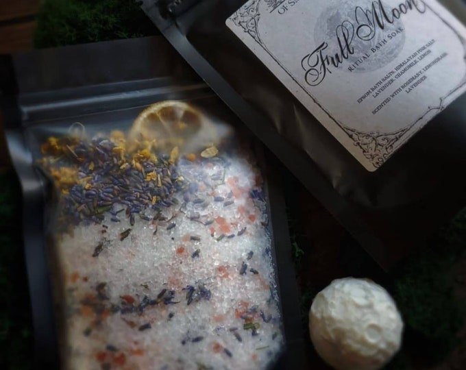 Full Moon Ritual Bath Soak - Bath Salts - Witch Bath - Etsy
