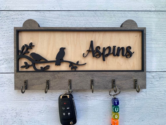 Wall Key Holder Wall Key Hook Rustic Home Decor Farmhouse Wall Decor Birds Key Holder Etsy