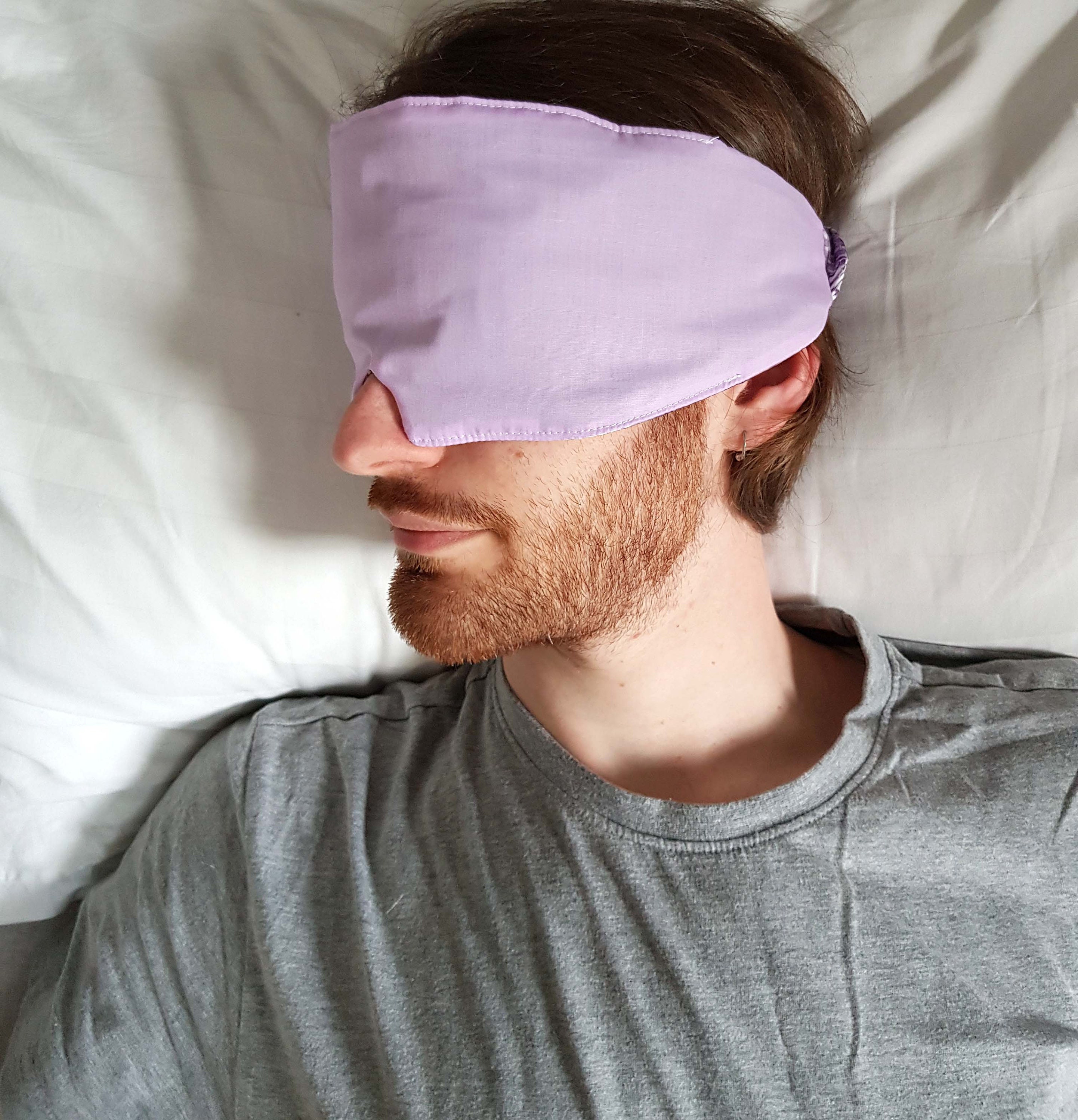 Reversible Reflection Satin x Cotton Sleep Mask with Velcro Etsy