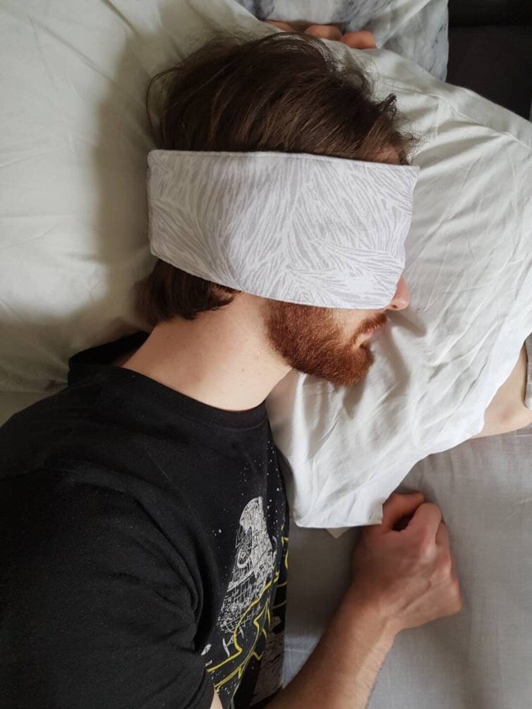 Calm Wrap Unisex Sleep Mask, Blackout Eye Mask, Velcro Back Etsy