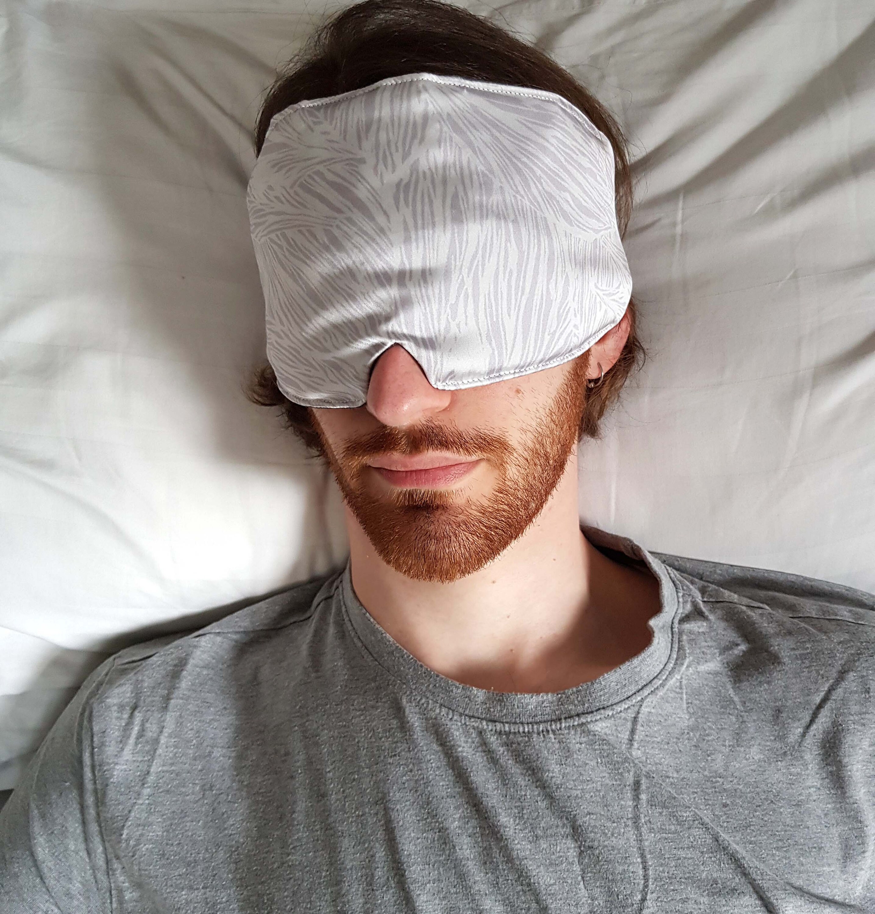 Reversible Calm Silk X Cotton Sleep Mask Silk Unisex Eye Mask Etsy