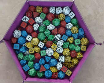Carved DnD Dice - Dungeons and Dragons, RPG Game Dice, DnD Dice, DnD Dice Set