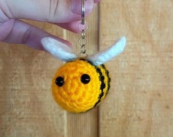 Bee Keychain | Cute Crochet Bee | Bumblebee Accessories