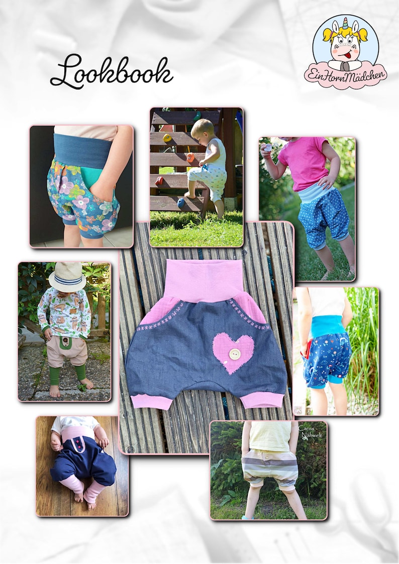 Peut inclure: Un collage de photos pr&eacute;sentant diff&eacute;rents styles de shorts pour enfants. Les shorts sont faits de diff&eacute;rents tissus et couleurs, y compris le denim, l'imprim&eacute; floral et les couleurs unies. Les shorts pr&eacute;sentent des d&eacute;tails uniques comme des poches, des c&oelig;urs et des coutures. Les photos sont dispos&eacute;es en grille et pr&eacute;sentent des enfants portant les shorts dans diff&eacute;rents contextes.