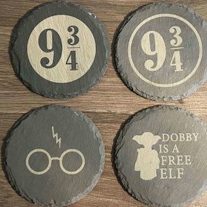 Harry Potter Coasters - Etsy
