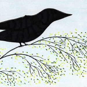 Crow Silhouette Illustration