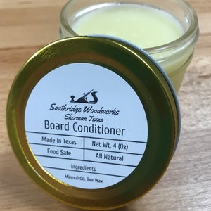 Cutting and Pastry Board Conditioner, Small Batch & Food Safe