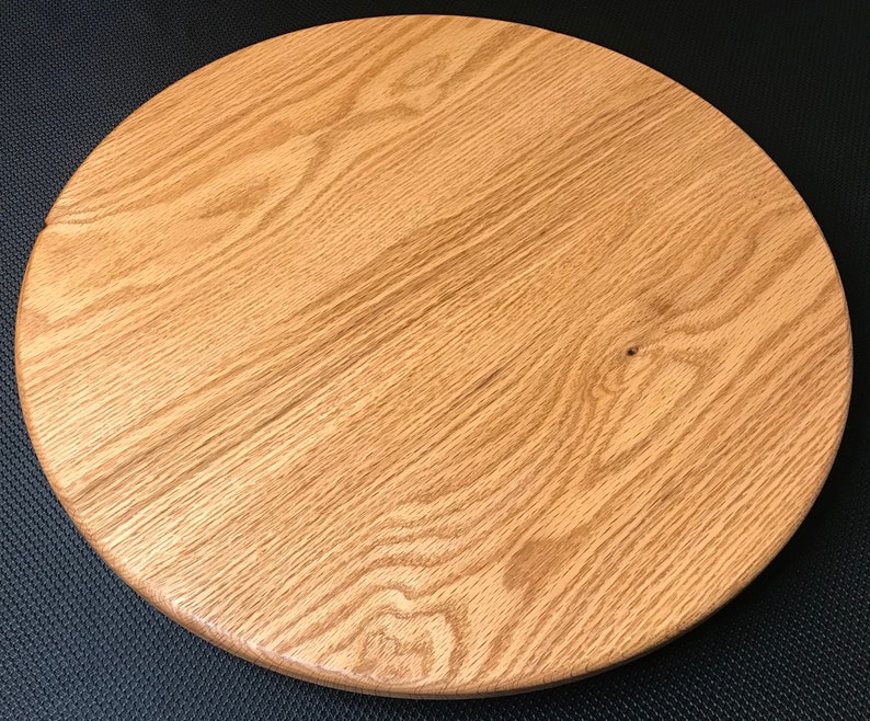 Solid Oak Lazy Susan for Table Tops Rotating Etsy