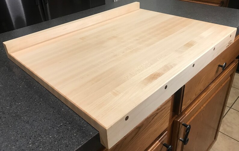 Handmade American Maple Hardwood Pastry, Dough, Pasta, Noodle & Stolnica Board for Dough Kneading. Dual Use Reversible Cutting Board