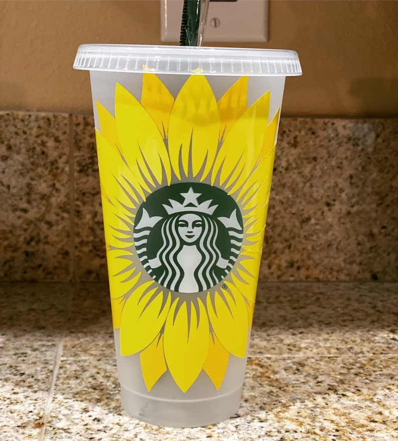 Download Sunflower Starbucks Cold Cup Logo Ring SVG SVG Instant | Etsy