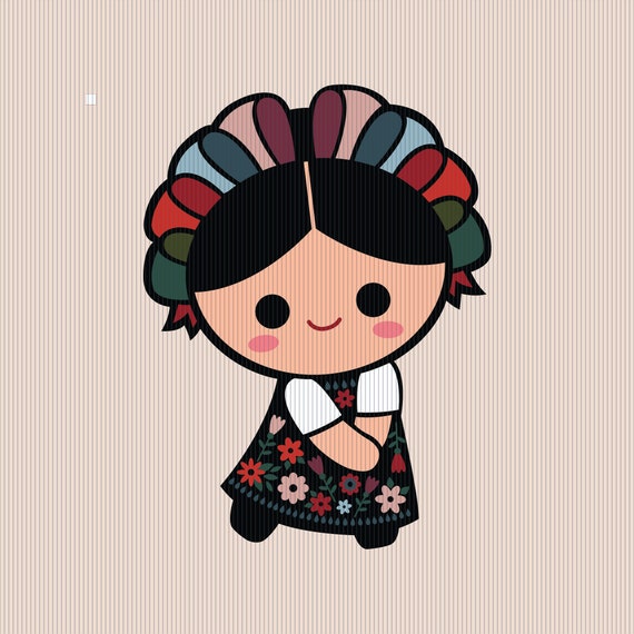 Mexican Doll SVG rag doll svg mexican dolls svg mexican | Etsy