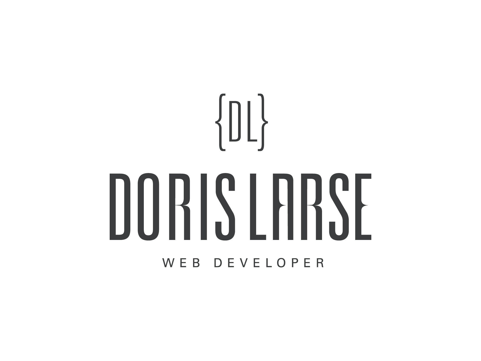 Premade Logo, Shop Logo, Web Developer Logo, Condensed Logo, Customized ...